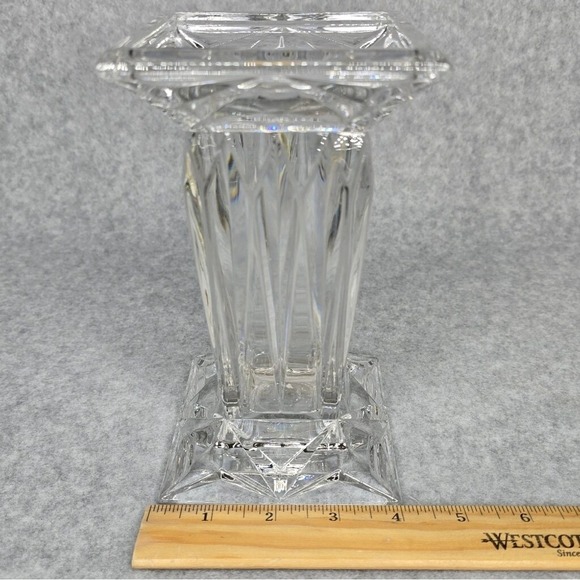 Quad‎ Prism Flower Vase PartyLite Crystal Reversible Candle Holder - Picture 6 of 7